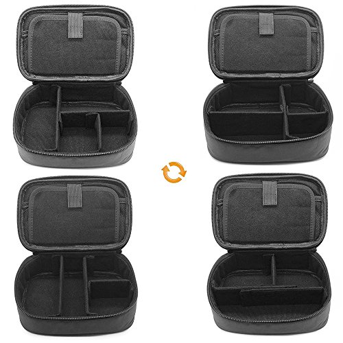 sisma Universal Travel Case Electronics Organizer Carrying Bag for Small Electronics and Accessories, Black 1000D Fabrics SCB17092B-OB - Thumbnail 4