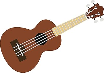 Amazon Com Divine Designs Cute Polynesian Tropical Hawaiian Island Cartoon Elements Vinyl Decal Sticker 4 Wide Ukelele Guitar Automotive