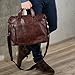 BACCINI real leather laptop bag LEANDRO large business office work school shoulder bag 15 inch satchel briefcase 15.6
