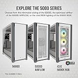 Corsair 5000D Airflow Tempered Glass Mid-Tower ATX Case White w/ RapidRoute view 12