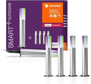 LEDVANCE Smart+ LED Gartenleuchte, ZigBee, warmweiß bis tageslicht, dimmbar, RGB Farbwechsel, 5 Spots, Direkt kompatibel mit Echo Plus und Echo Show (2. Gen.), Kompatibel mit Philips Hue Bridge