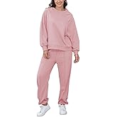 Outfeel Women 2 Piece Sweatsuit Sets Oversized Sweatshirt Jogger Sweatpants 2025 Fall Loungewear Tracksuits S-XL