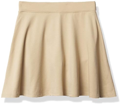 The Children's Place Girls' Uniform Ponte Knit Skort Sandy M (7/8)