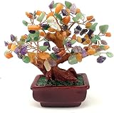Mix Gem Stone Money Tree-amethyst Rose Quartz Citrine Carnelian Clear Quartz