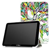 MoKo Verizon Ellipsis 10 Case - Ultra Slim Lightweight Smart-shell Stand Cover Case for Verizon Ellipsis 10 2015 Tablet, Lucky TREE