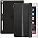 ESR Corner/Bumper Protection Smart Cover Case with Soft TPU Bumper and Auto Wake/Sleep Function for iPad Air 2/iPad 6, Black