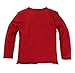 Burt's Bees Baby Baby Organic Long Sleeve Reverse Seam High V Tee Shirt, Cranberry, 6-9 Months