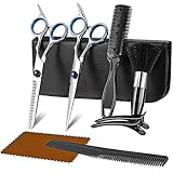 Hair Cutting Scissors Kit for Men & Women, 9 in 1