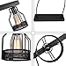 OYIPRO Kitchen Island Light, 5 Lights Pendant Light Metal Wire Cage Hanging Lamp Industrial Ceiling Light Fixture Painted Black E26 Socket