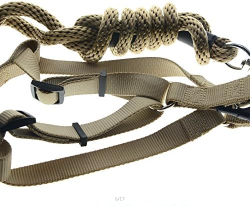 Seasky Dog Rope Leash with Harness,Beige