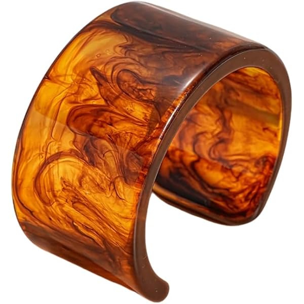 Amazon.com: Rrdaily Chunky Wide Acrylic Bangle Bracelet for Women