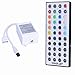 TINGKAM® 1M 5050 RGB Colour Changing LED Strip Kit 44 Key Remote Controller 1.5A US Plug Power Supply Mood Lights for Cabinet Dispaly/TV Back Decoration