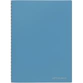 Maruman Septcouleur Spiral Notebook, 200 Pages, A5 3mm Grid, Blue | 5.83"x8.27" Graph Paper Journal, Water-Resistant Cover, Rose Gold Wire Binding Lays Flat, For School &amp; Office, Made in Japan
