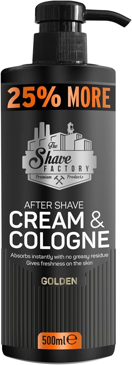 The Shave Factory After Shave Cream & Cologne 500ml 2in1 Ruby Golden