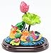鸳鸯戏水 Fate Love - Feng Shui Mandarin Duck in Lotus Pond Statues Figurine Wealth Lucky Figurine Home Decor Gift (Mandarin Ducks LY054)