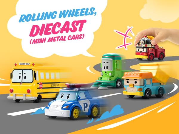 Robocar POLI Roy Die-Cast Toy – Fire Truck Hero Figures Collection | STEM Education, Role Play Rescue Vehicle, Birthday for Kids Age1 2 3 4 5