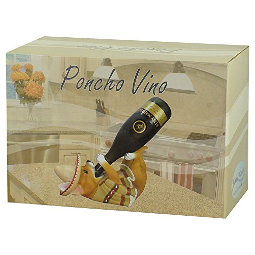 South of the Border Chihuahua Wine Bottle Holder Sculpture for Decorative Mexican & Southwest Bar Statues and Kitchen Decor Tabletop Wine Racks & Stands and Gifts for Dog Lovers - Thumbnail 4