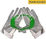 Oregon Ducks Team-Issued White, Green, and Silver Superbad Nike Football Gloves - Size XL - Fanatics Authentic Certified