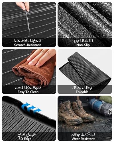 KASUART Car Floor Mat Compatible with Jetour G700 2025-2026 TPE 6Seats All Weather Protector Double Layer Car Foot Mats Waterproof Anti-Dirty Rubber Mat Jetour G700 Interior Accessories
