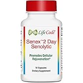 Senex 2 Day Senolytic Complex Supports Elimination of Senescient Cells, Rejuvenation, Anti-Aging with 10 Ingredients Including Fisetin, Quercetin, Apigenin, Luteolin, Piperlongumine, ...