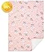 Brandream Unicorn Crib Bedding with Bumpers Blush Pink Baby Bedding Girls Nursery, 100% Soft Cotton, 11 pieces