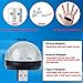 USB Mini Disco Lights, Party Lights Magic Disco Ball Light, Halloween DJ Disco Stage Lights with 9 Adapter for Xmas Parties DJ Stage Atmosphere Christmas Party Interior Car Lights, Pack of 3