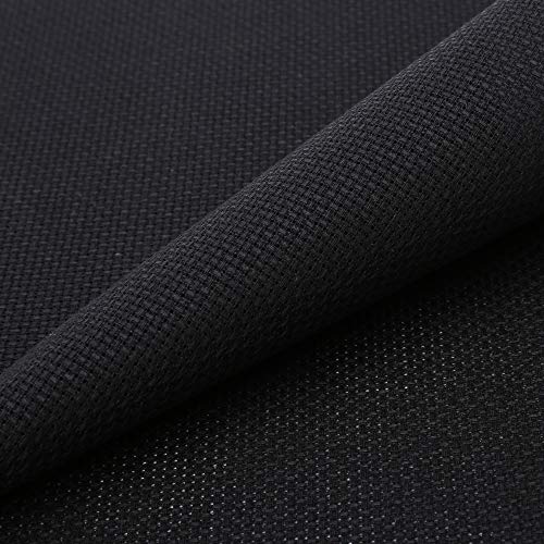 Aida Cloth 14 Count Cross Stitch Fabric,12 by 60inch(14CT,Black)
