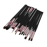KOLIGHT Set of 20pcs Rose Gold Pro Makeup Set Powder Foundation Eyeshadow Eyeliner Lip Cosmetic Brushes