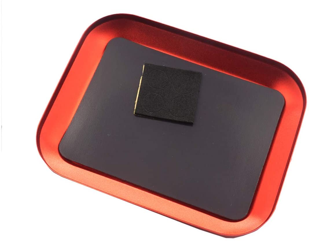 Aluminium Screw Tray with Magnetic Pad Screws Disk Pallet for RC Model Car Helicopters Airplanes Repair Tool