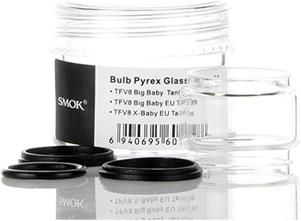 Smok Replacement Bulb Pyrex Glass 1 For Tfv8 Big Baby Big Baby Eu 2ml