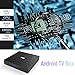 EVANPO Android TV Box 8.1 [4GB/32GB] 2018 Updated Smart TV Box Media Player Quad Core/ 64 Bits/BT 4.1/ H.265/ 3D UHD 4K Android TV Player with Wireless Mini Keyboard (Backlit)