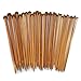 YYaaloa Pack of 18 Sizes 36 set 13.8'' (36cm) Straight Bamboo Knitting Needles Set Kit, 2.0MM-10.0MM (36cm)