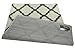 Trellis Ivory (Off-white) Grey Shag Area Rug Rugs Shaggy Collection (Ivory (Off-white), 5'x7')