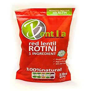 Bentilia Red Lentil, Rotini Bag, 1 Lb (628055209645)