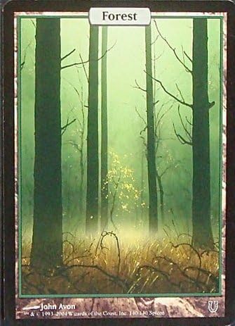 Amazon マジックザギャザリング Mtg 基本土地 英語版 森 Forest Unh 140 基本土地 Foil トレカ 通販