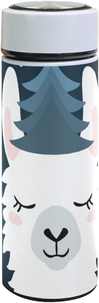 Amazon 水筒 500ml ラマ 真空断熱ケータイマグ おしゃれ 保冷保温 魔法瓶 サーモス 可愛い マグボトル 軽量 オフィス 通勤 通学 水筒 マグボトル オンライン通販