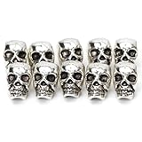 Twone 80pcs Silver Skull Spacer Beads-Honbay-Great DIY Accessories for Necklace, Bracelets and Earrings Making