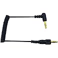 Audio Upgrade Cable Replacement for Sony D11/V1/D21 Sennheiser Wireless Microphone 3.5mm Right Angle to 3.5mm Straight Stereo Jack Cable Connect to Camera