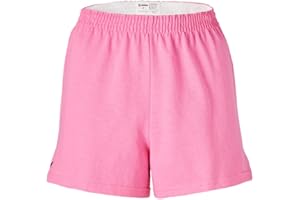 Soffe Women's Junior Authentic Cheer Short - Comfortable Cotton Blend, for Gym, Dance, Elastic Waistband, Soft Fabric (US, Alpha, Large, Regular, Regular, Pink)