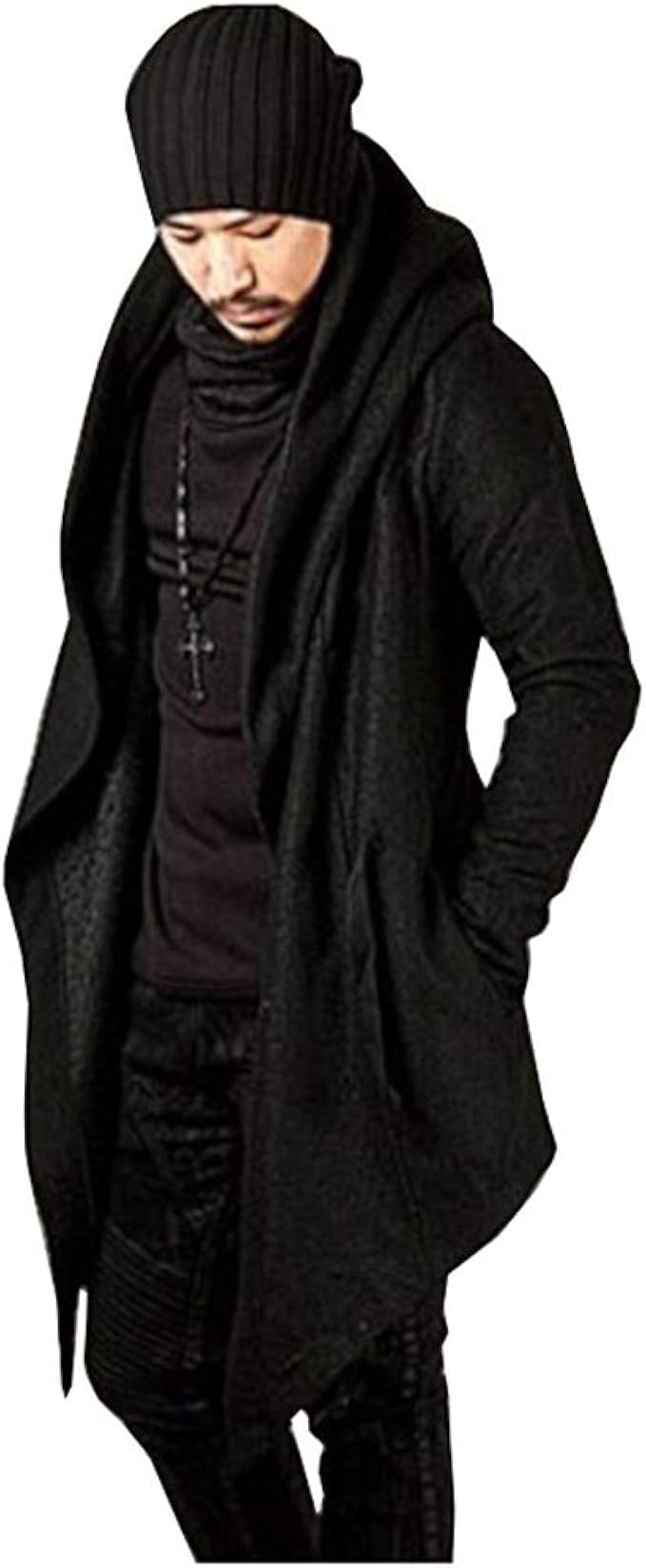 mens irregular cardigan