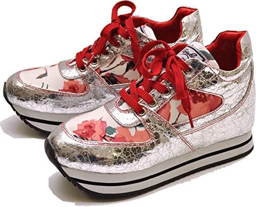 Amazon Yosuke U S A ヨースケ 厚底スニーカー インヒールスニーカー プラットフォーム Ll 24 0 24 5cm シルバーコンビ ノーブランド品 スニーカー