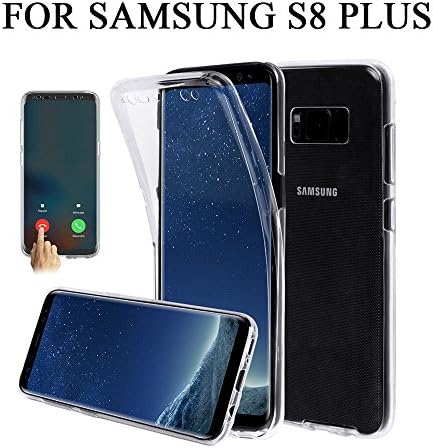 Galaxy S8 Plus Case Netcosy Crystal Clear TPU Cover Full Body Protective Case with Front Screen Protector For Samsung Galaxy S8 Plus(S8 Plus Back and front clear)