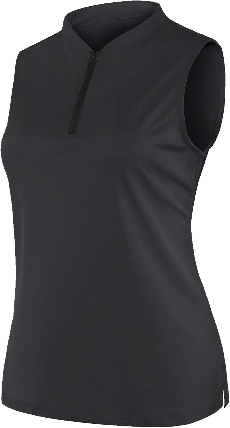 Women Hiking Long Sleeve/Sleeveless UPF 50+ Dry Fit Sun Protection Golf Tennis Shirt: Clothing