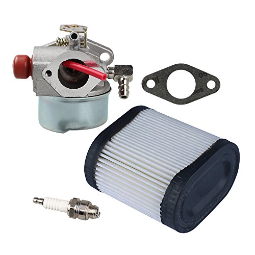 Savior 640350 Carburetor with 36905 Air Filter Spark Plug for Tecumseh LEV120 Carburetor LEV100 LEV105 LV195EA 640303 640271 Carb