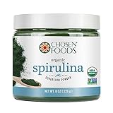 Organic Spirulina 8 oz. Purest Premium Green Superfood Powder, Vegan and USDA Certified for Quality, Safety, Maxiumum Nutrient Density by Chosen Foods