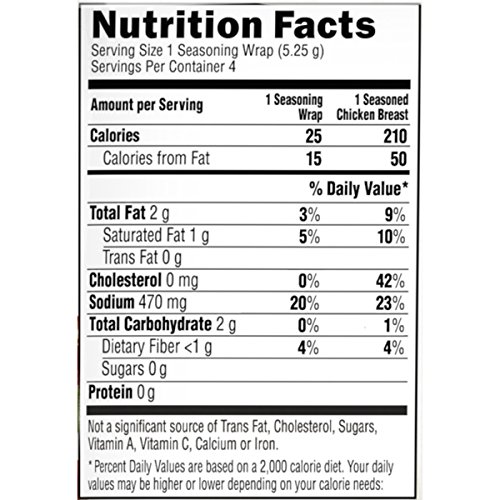 Stouffers Seasoning Wraps Roasted Garlic & Lemon, 0.74 oz