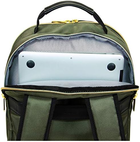 Kenneth Cole Reaction Women's Chelsea 2-Piece 20" Expandable 4-Wheel Carry-On Suitcase & Matching 15" Laptop Backpack, Olive 10 Kenneth Cole Reaction Women's Chelsea 2-Piece 20" Expandable 4-Wheel Carry-On Suitcase & Matching 15" Laptop Backpack, Olive