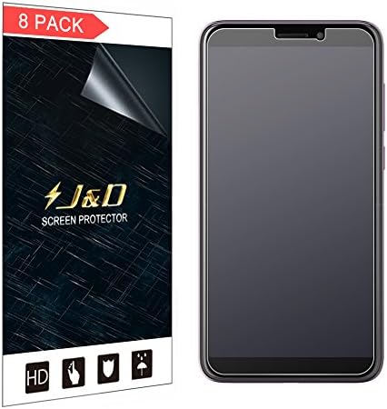 J&D Compatible for HTC Desire 12 Screen Protector (8-Pack), Not Full Coverage, Anti-Glare Matte Film Shield Screen Protector for HTC Desire 12 Protective Film, Not for HTC Desire 12 Plus