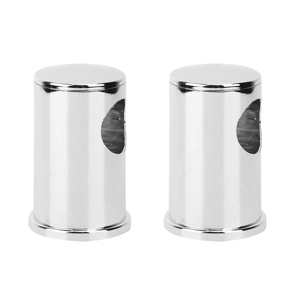 2Pcs Shower Lifting Rail Bracket Base ABS Electroplating Bathroom Accessories Silver White