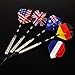 Sametop 12 Packs Steel Tip Darts Set 22 Grams with Different Style Flights, Aluminum Shafts, Nickel Silver Barrels and Dart Sharpener